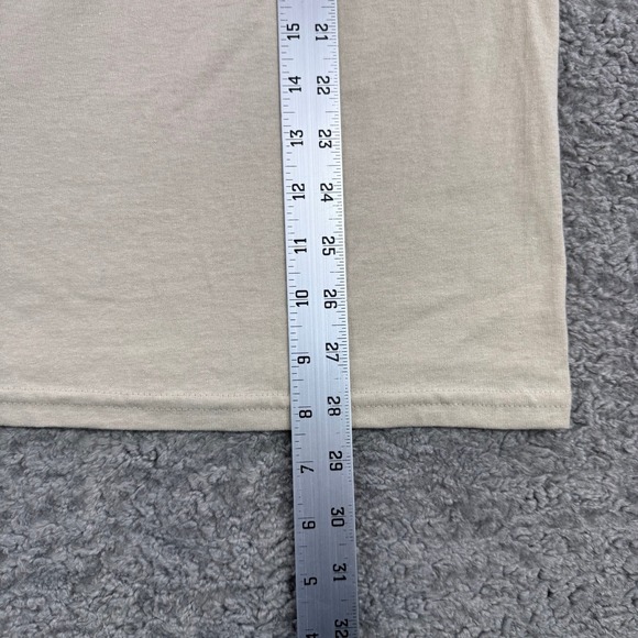 Jean-Michel Basquiat Graphic TShirt Mens Medium Tan Beige Crown Art Tee RN110927 - Picture 6 of 7